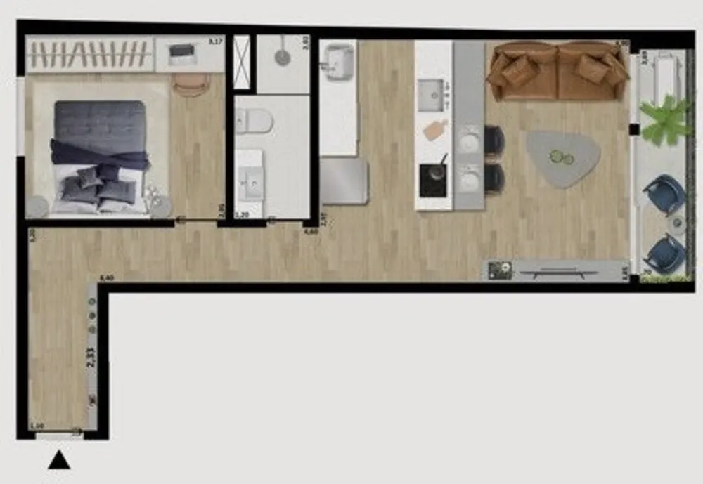 Apartamento, 1 quarto, 47 m² - Foto 36