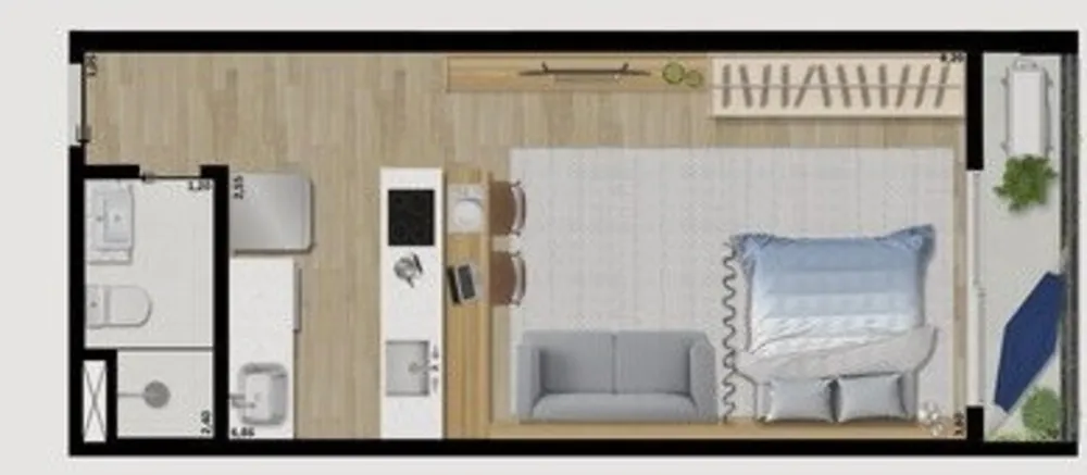 Apartamento, 1 quarto, 47 m² - Foto 28