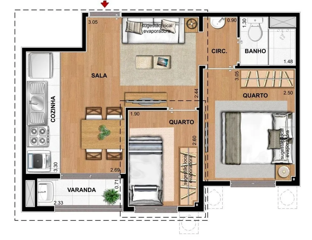Apartamento, 2 quartos, 37 m² - Foto 20