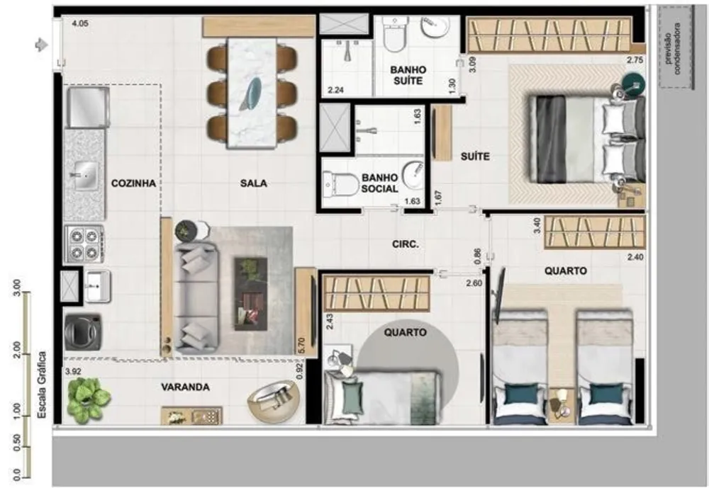 Apartamento, 2 quartos, 55 m² - Foto 33