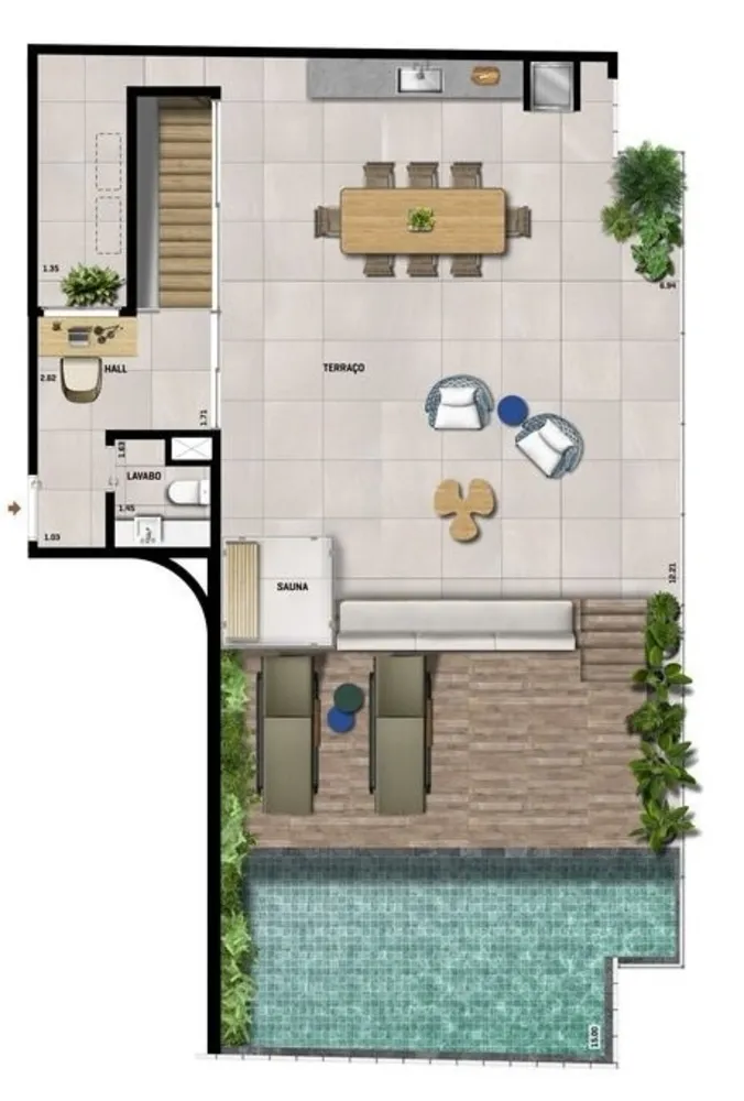 Cobertura, 3 quartos, 261 m² - Foto 24