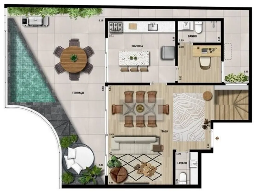 Cobertura, 3 quartos, 261 m² - Foto 22