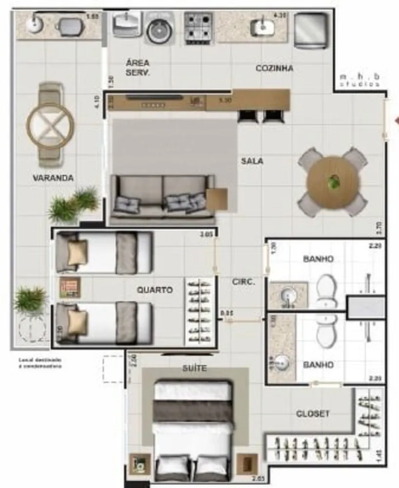 Cobertura, 2 quartos, 133 m² - Foto 19