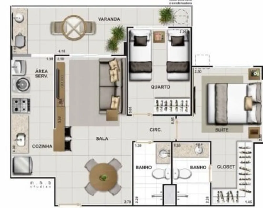 Cobertura, 2 quartos, 133 m² - Foto 23
