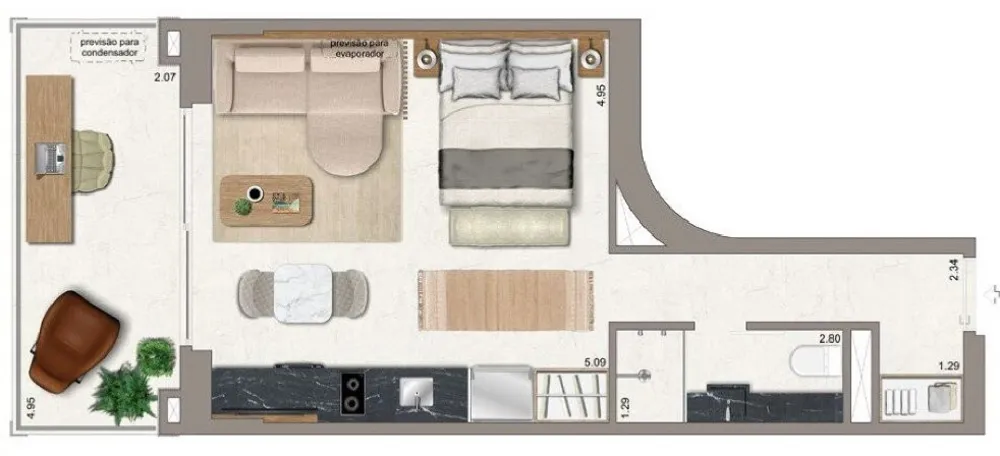 Apartamento, 1 quarto, 136 m² - Foto 21