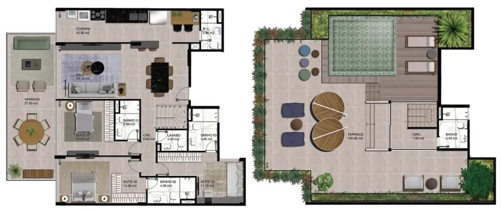 Cobertura, 3 quartos, 291 m² - Foto 15