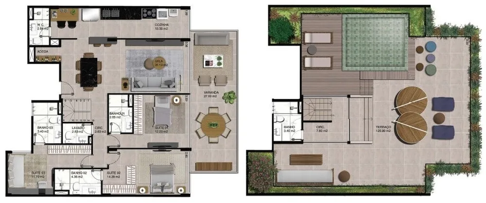 Cobertura, 3 quartos, 291 m² - Foto 16