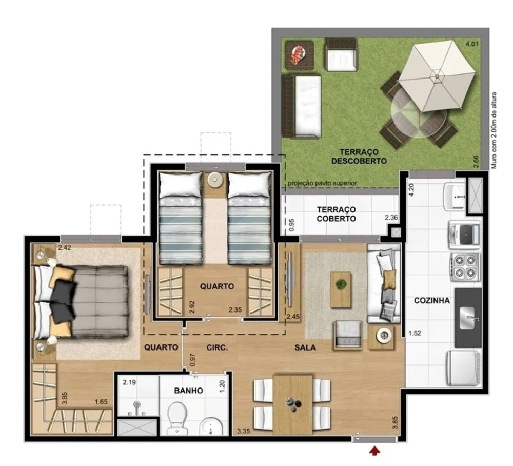 Apartamento, 2 quartos, 58 m² - Foto 27
