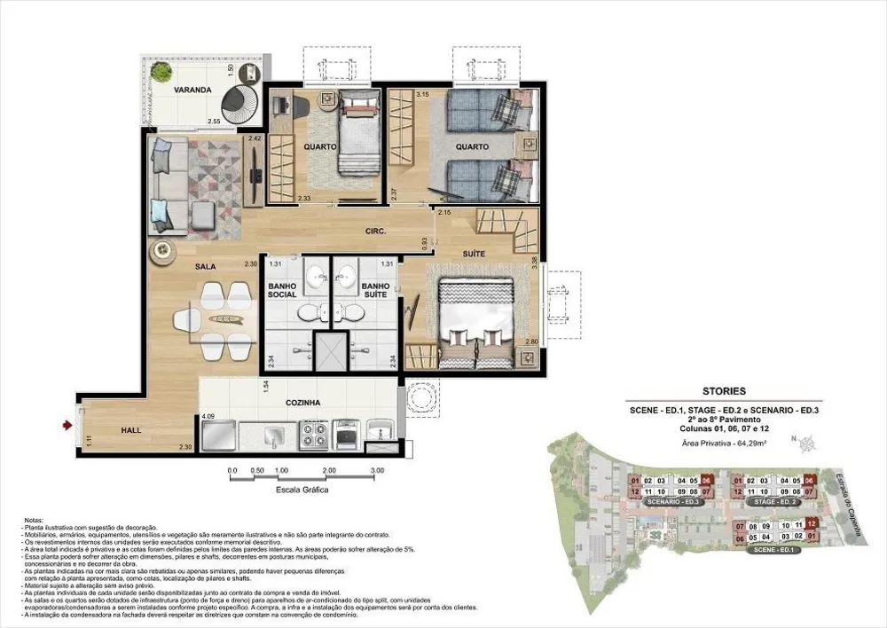 Apartamento, 3 quartos, 64 m² - Foto 22