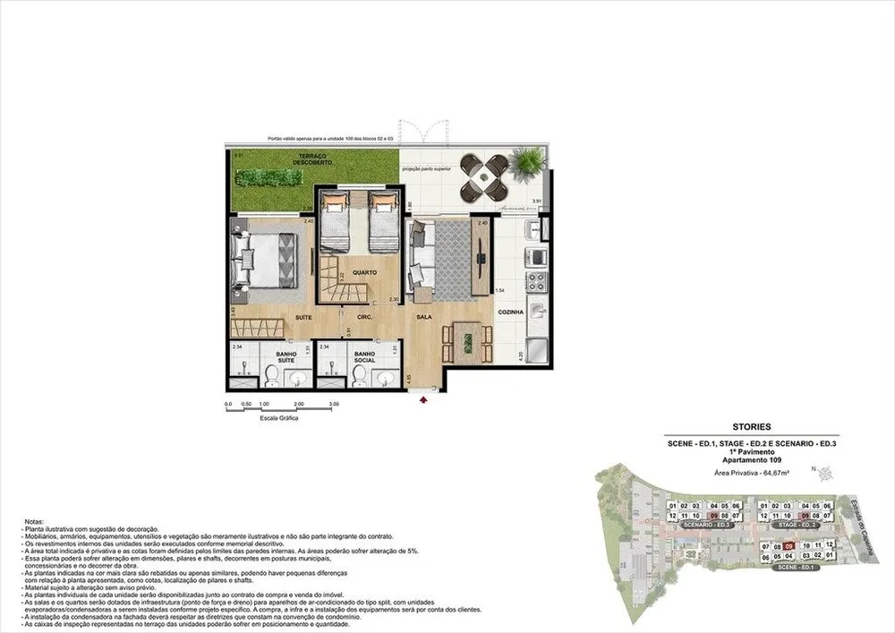 Apartamento, 3 quartos, 64 m² - Foto 23