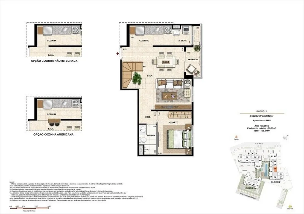 Cobertura, 2 quartos, 125 m² - Foto 22