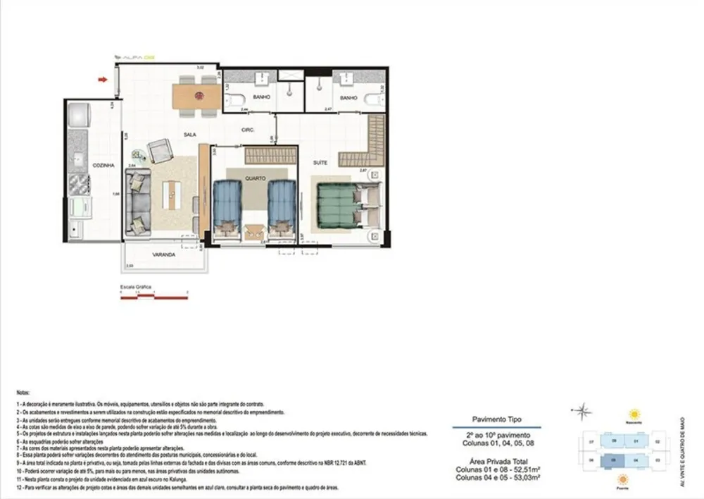 Apartamento, 2 quartos, 53 m² - Foto 14