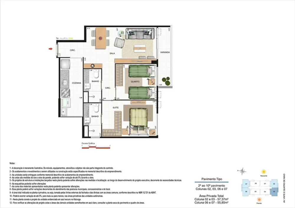 Apartamento, 2 quartos, 53 m² - Foto 16