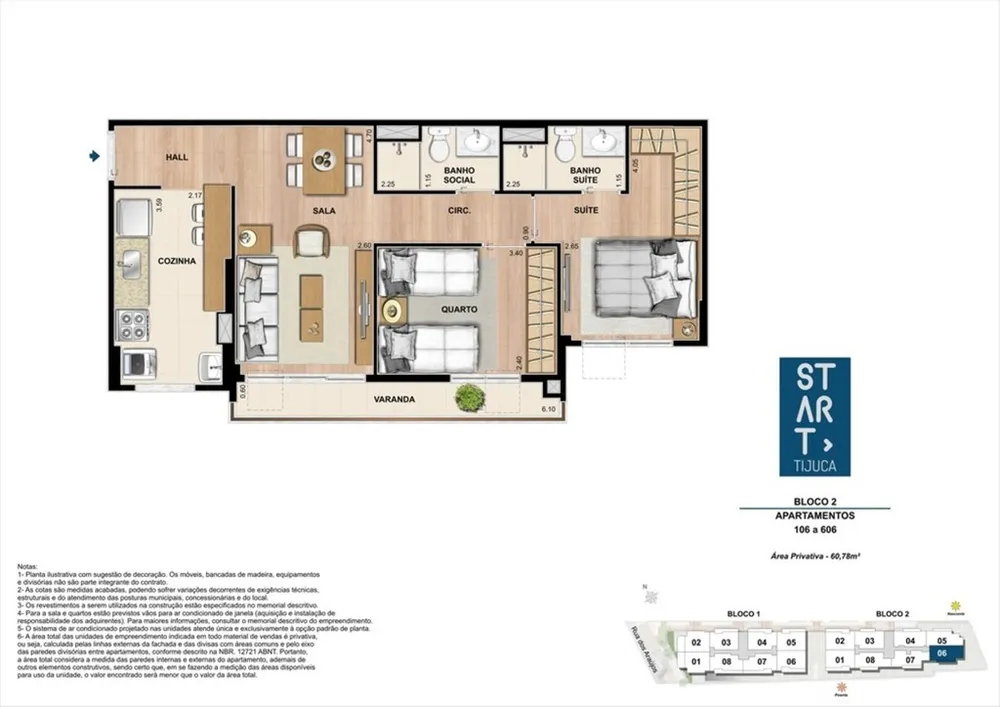 Apartamento, 2 quartos, 60 m² - Foto 19