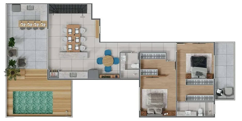Cobertura, 2 quartos, 154 m² - Foto 25