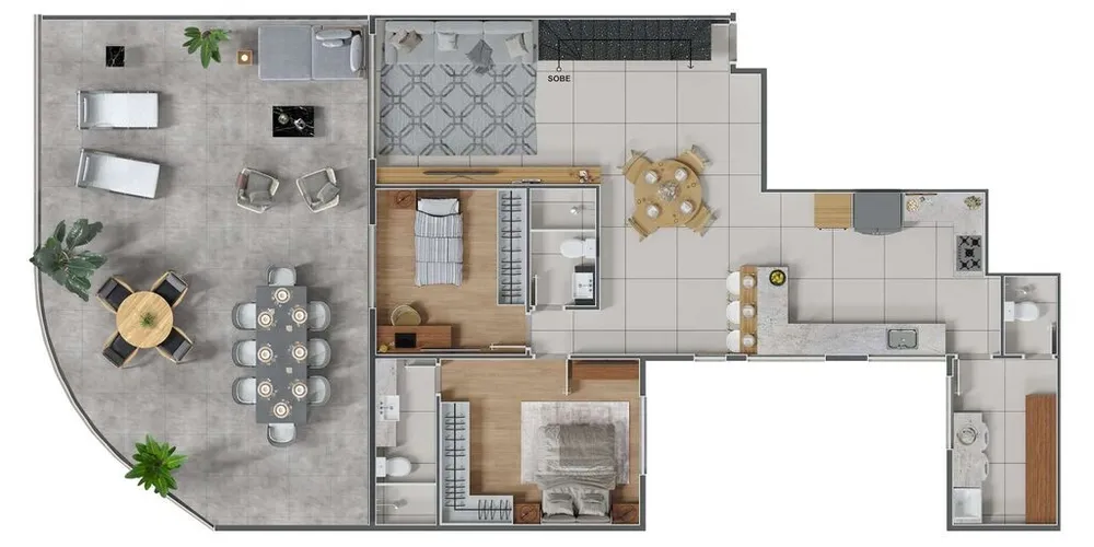Cobertura, 2 quartos, 154 m² - Foto 24