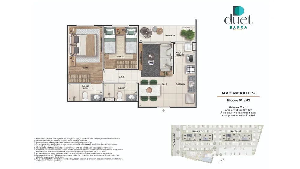 Apartamento, 3 quartos, 59 m² - Foto 19