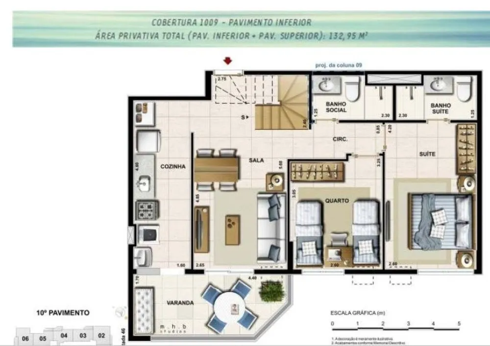 Cobertura, 2 quartos, 139 m² - Foto 17