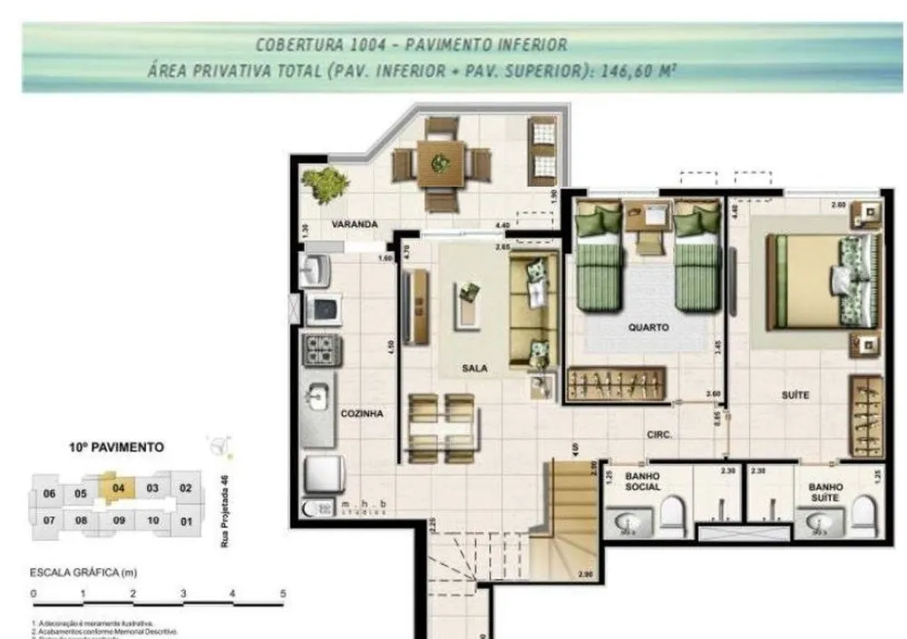 Cobertura, 2 quartos, 139 m² - Foto 25