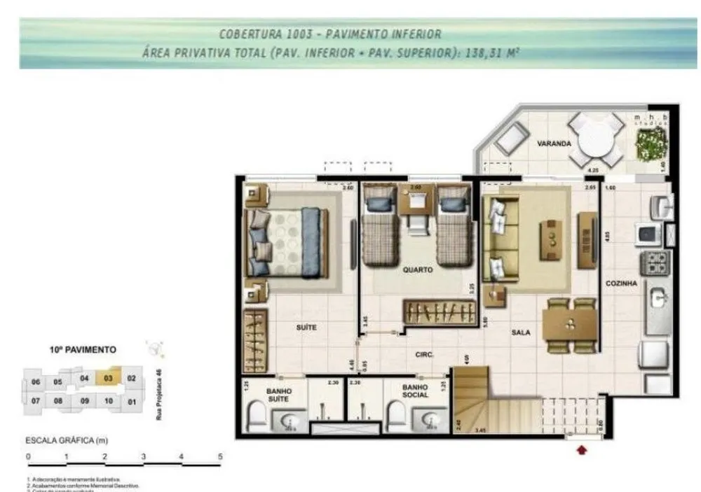 Cobertura, 2 quartos, 139 m² - Foto 19