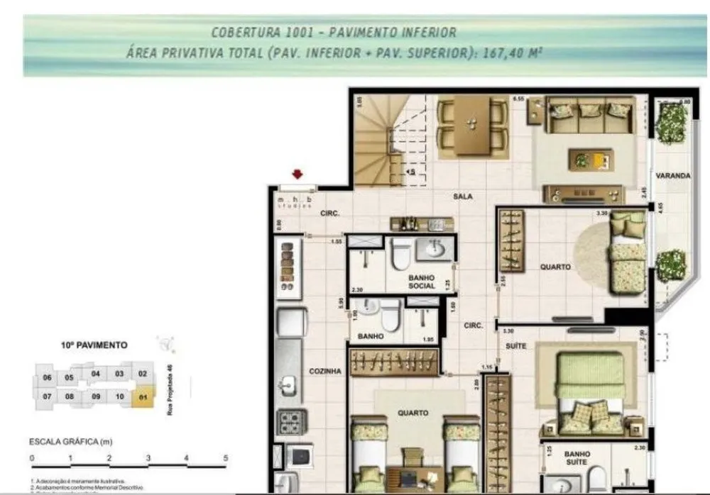 Cobertura, 2 quartos, 139 m² - Foto 31