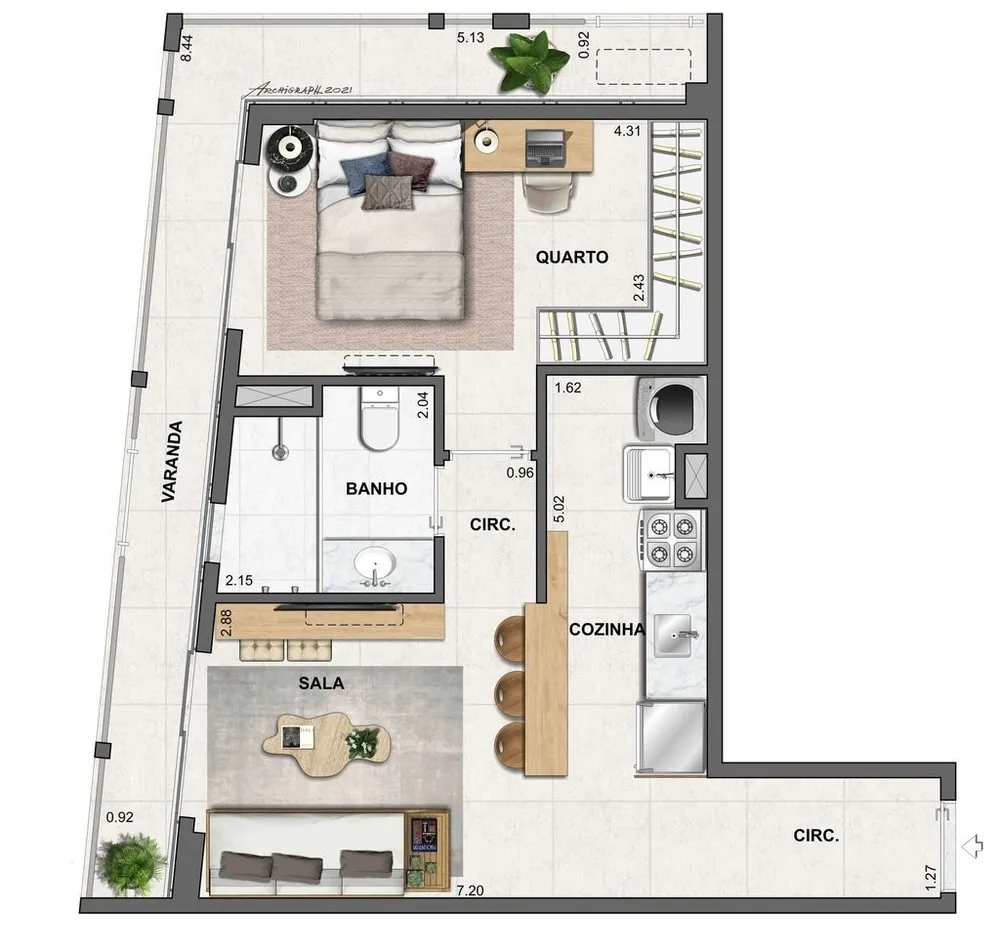 Cobertura, 2 quartos, 125 m² - Foto 17