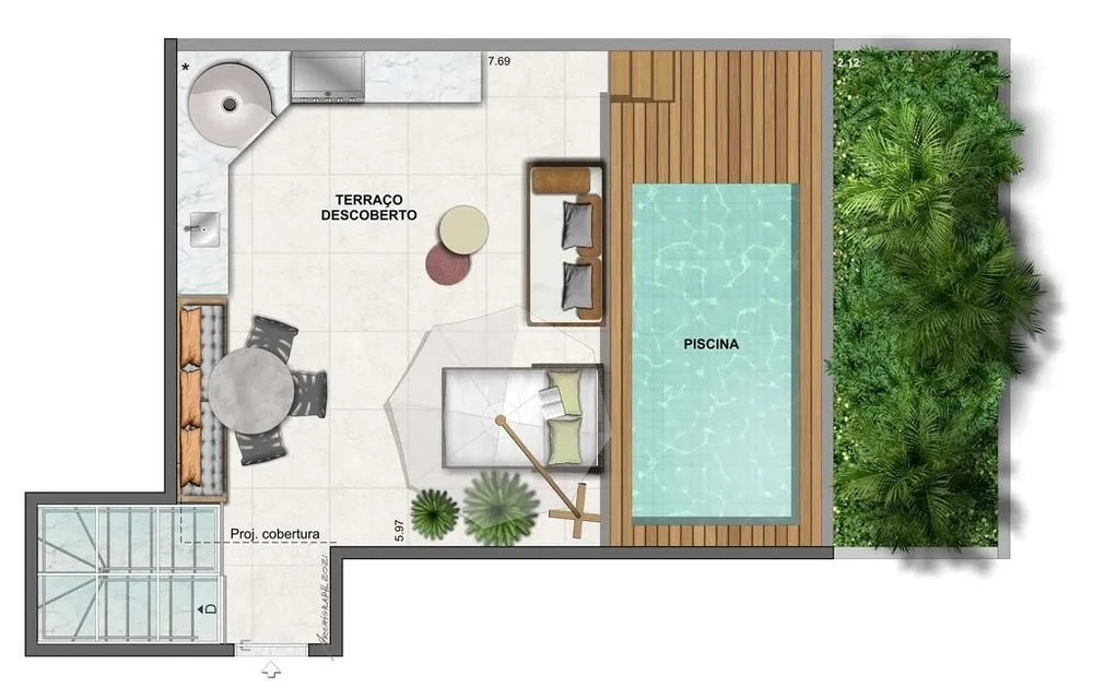 Cobertura, 2 quartos, 125 m² - Foto 28