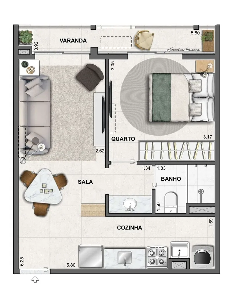 Cobertura, 2 quartos, 125 m² - Foto 14