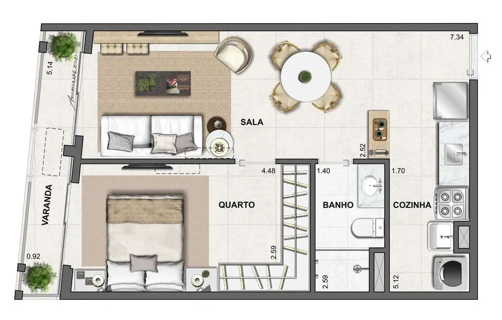 Cobertura, 2 quartos, 125 m² - Foto 16
