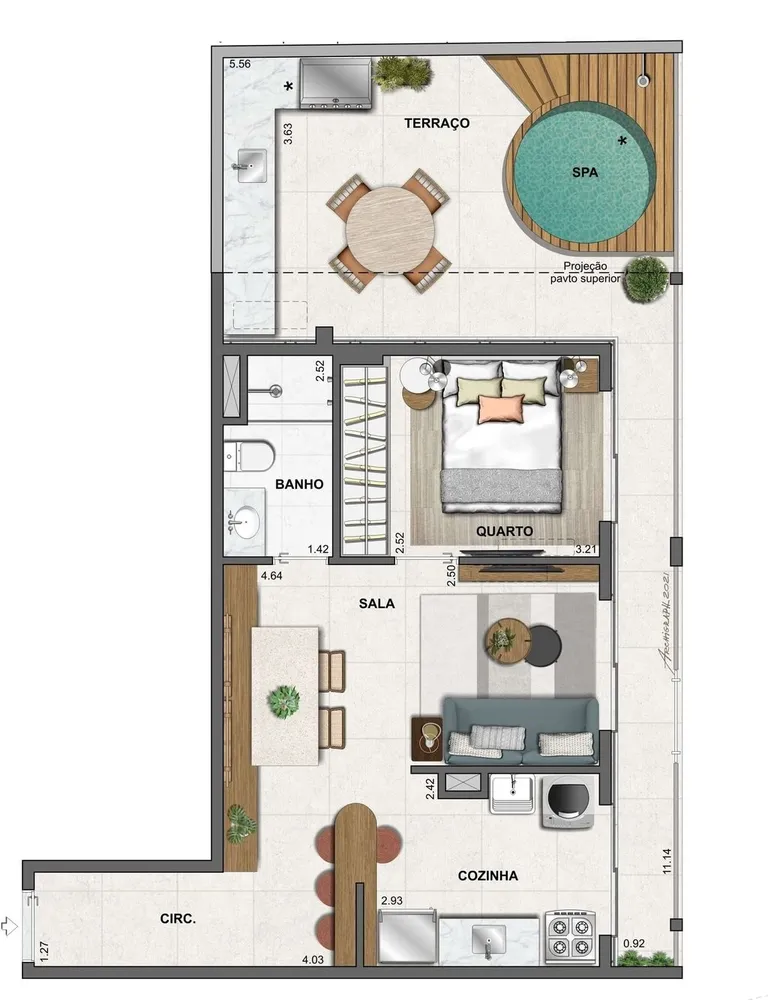 Cobertura, 2 quartos, 125 m² - Foto 21