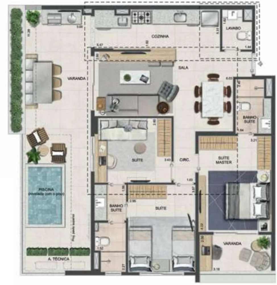 Apartamento, 2 quartos, 77 m² - Foto 33