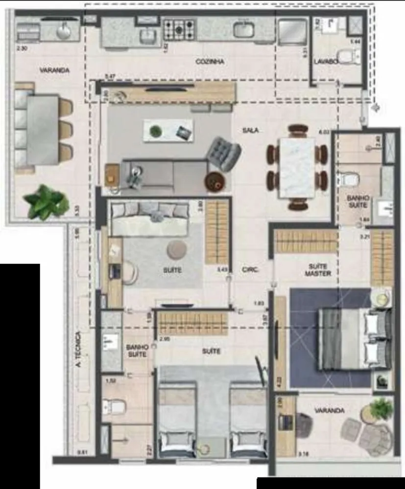 Apartamento, 2 quartos, 77 m² - Foto 38