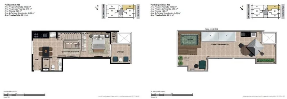 Cobertura, 1 quarto, 91 m² - Foto 22