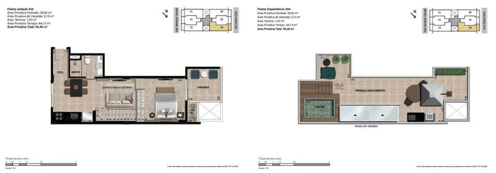 Cobertura, 1 quarto, 91 m² - Foto 20