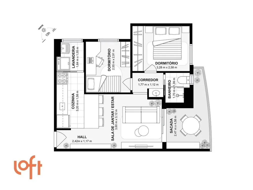 Apartamento, 1 quarto, 74 m² - Foto 45