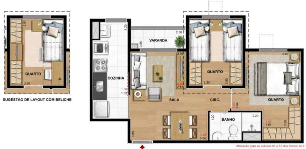 Apartamento, 2 quartos, 42 m² - Foto 22