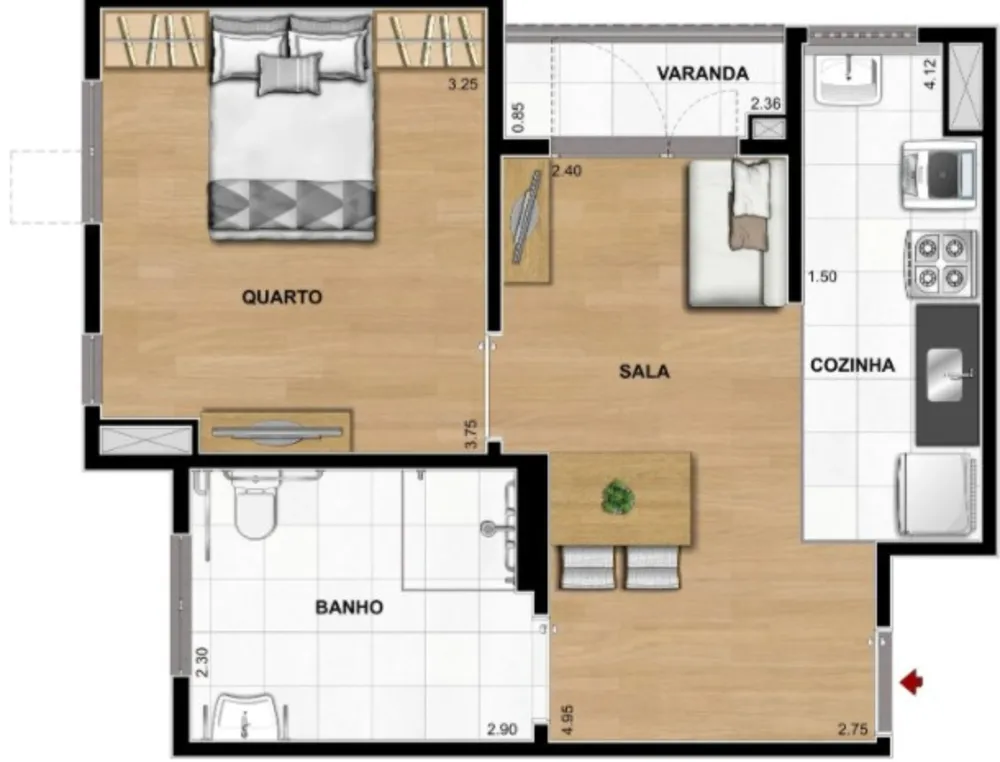 Apartamento, 2 quartos, 42 m² - Foto 21