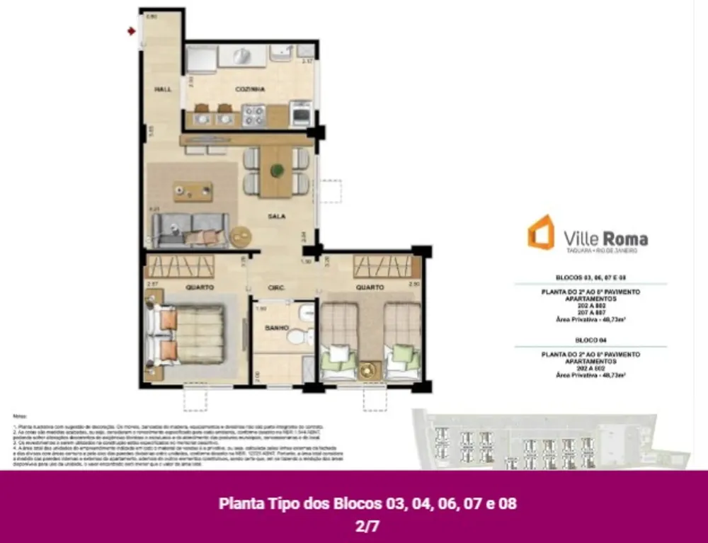 Apartamento, 2 quartos, 46 m² - Foto 7