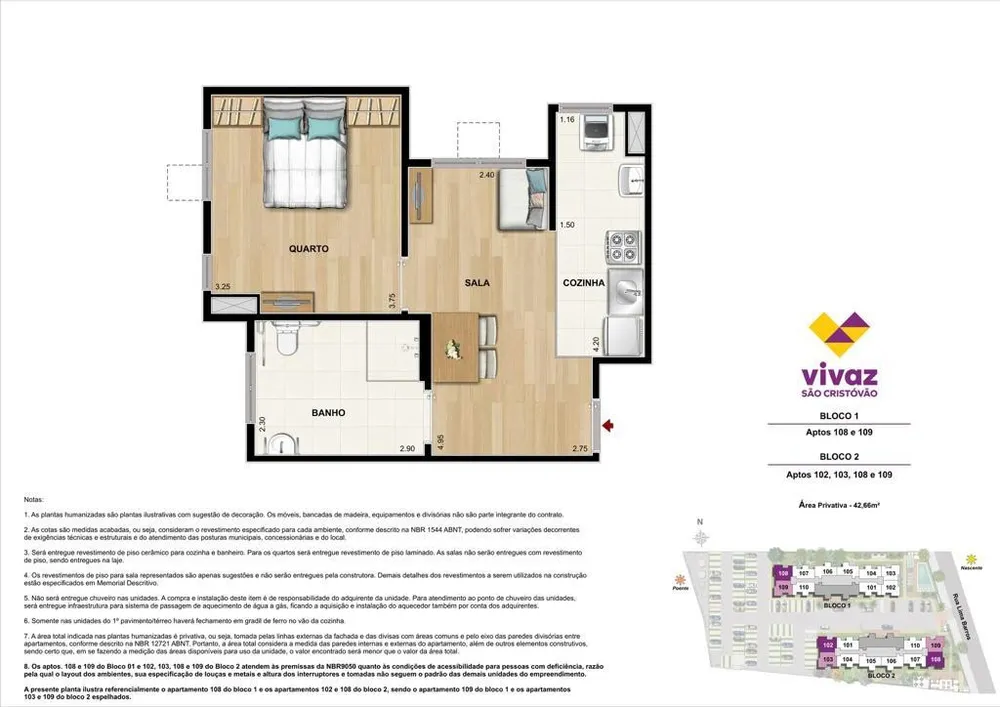 Apartamento, 2 quartos, 42 m² - Foto 19