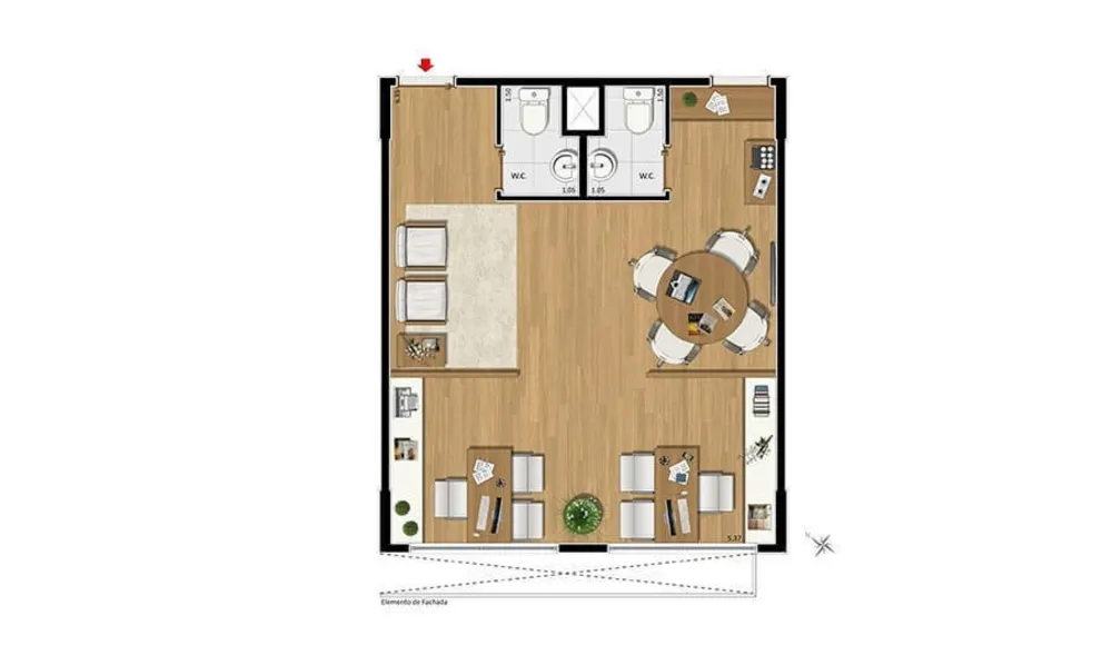 Sala-Conjunto, 18 m² - Foto 15