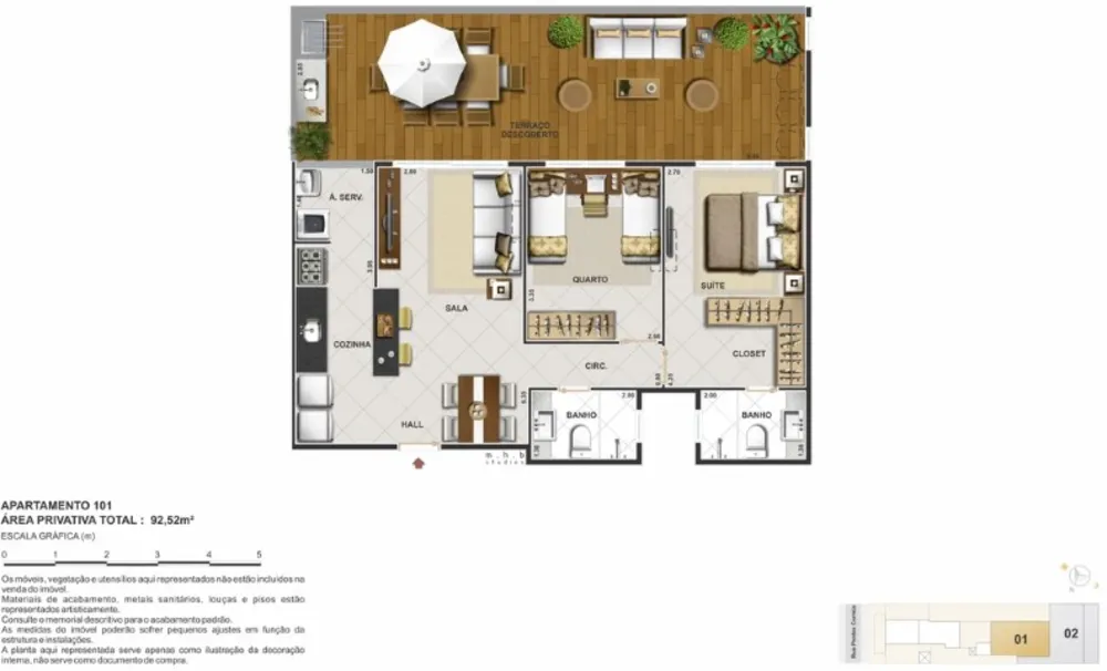 Apartamento, 2 quartos, 61 m² - Foto 9