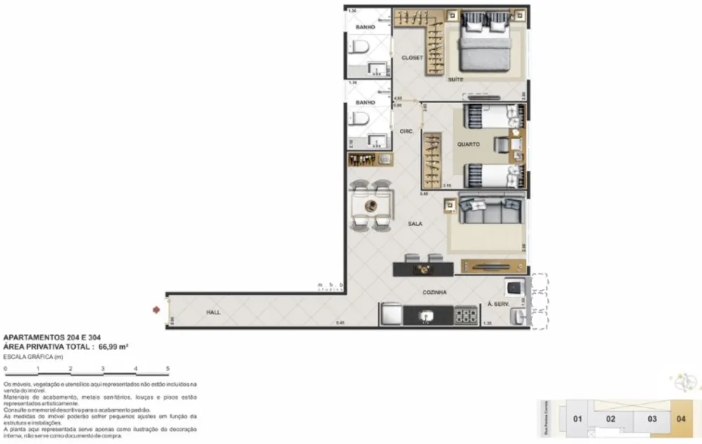 Apartamento, 2 quartos, 61 m² - Foto 13