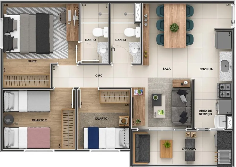 Apartamento, 2 quartos, 47 m² - Foto 22