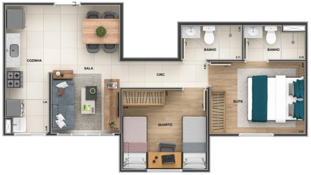 Apartamento, 2 quartos, 47 m² - Foto 20