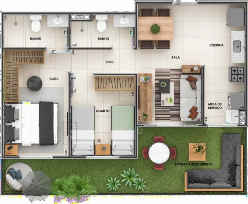 Apartamento, 2 quartos, 47 m² - Foto 17