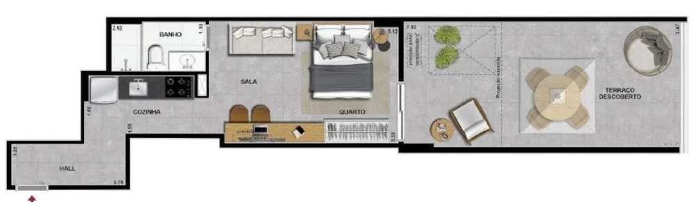 Cobertura, 1 quarto, 71 m² - Foto 18