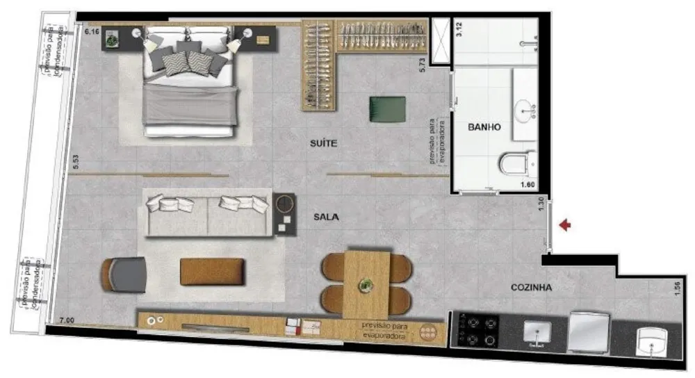 Cobertura, 1 quarto, 71 m² - Foto 17