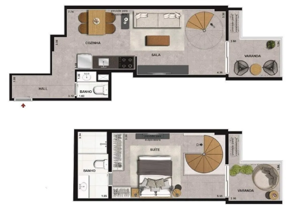 Cobertura, 1 quarto, 71 m² - Foto 21