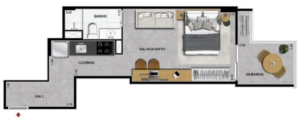 Cobertura, 1 quarto, 71 m² - Foto 16