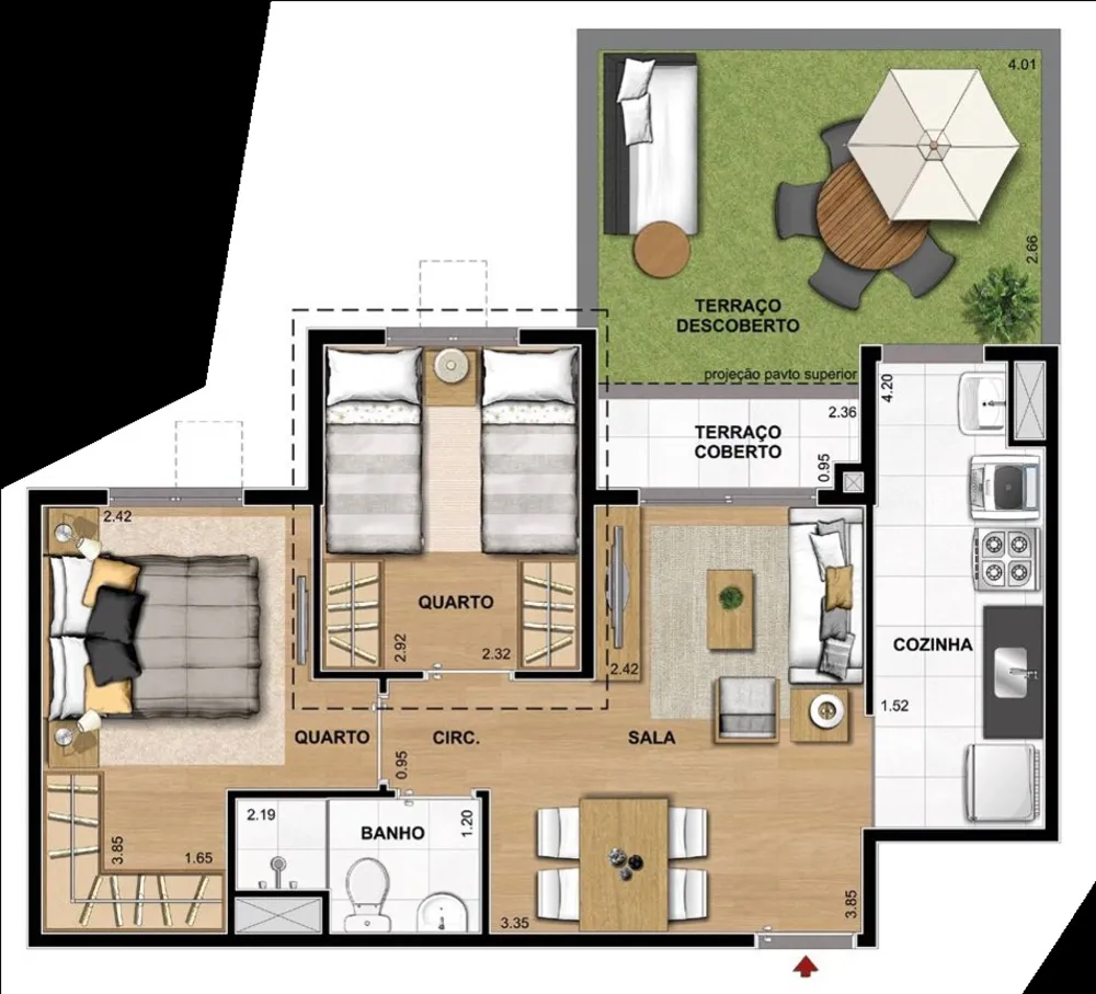 Apartamento, 2 quartos, 55 m² - Foto 24